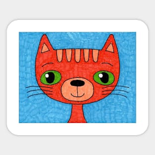 Tiger cat Sticker